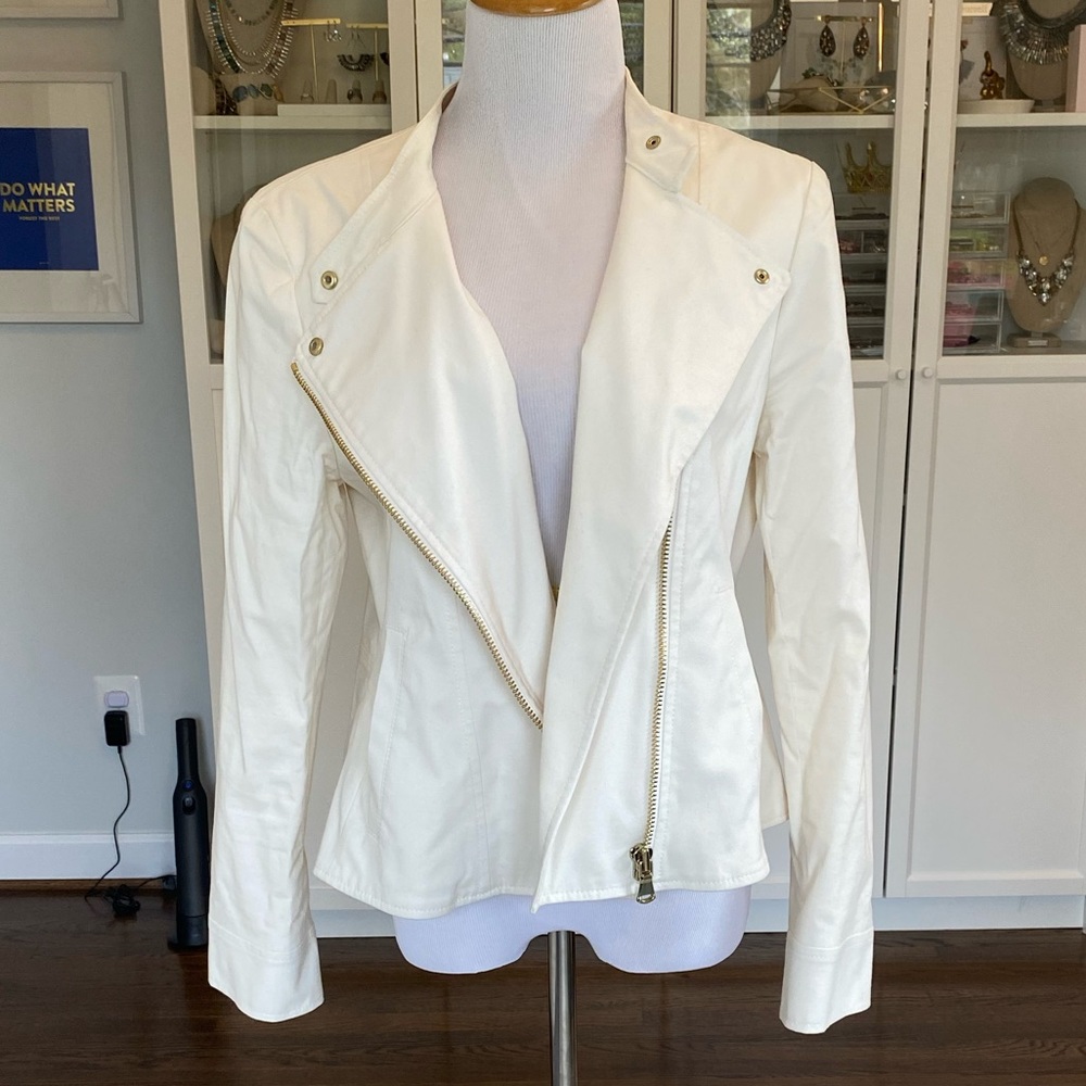 Ann Taylor Moto Jacket EUC
